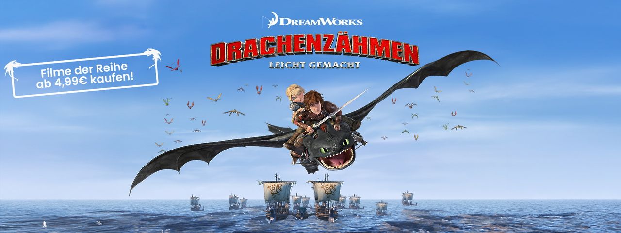 Drachenzähmen leicht gemacht - Filme der Reihe schon ab 4,99€ kaufen Hintergrund von Drachenzähmen leicht gemacht - Filme der Reihe schon ab 4,99€ kaufen