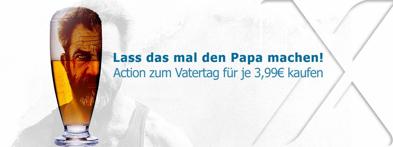 Lass das mal den Papa machen - Action zum Vatertag für je 3,99€ kaufen Hintergrund von Lass das mal den Papa machen - Action zum Vatertag für je 3,99€ kaufen